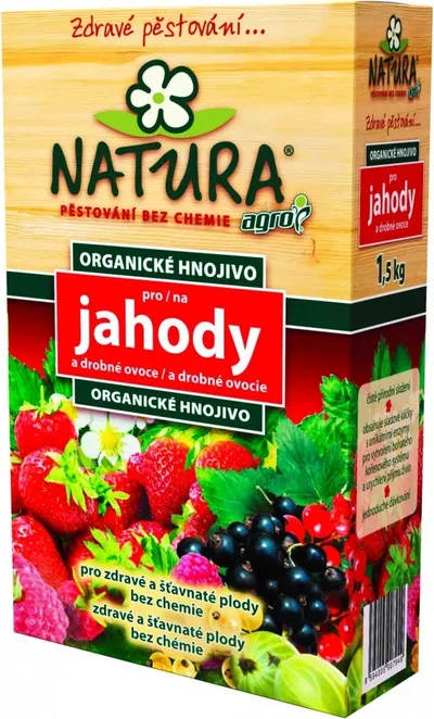 Agro NATURA Organické hnojivo pro jahody a drobné ovoce 1,5 kg 1