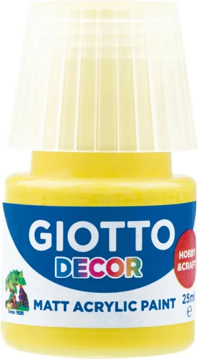 Akrylová barva Giotto Decor matt 25 ml žlutá 1