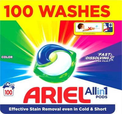 Ariel All-in-1 PODS kapsle na praní Color 100 PD 1