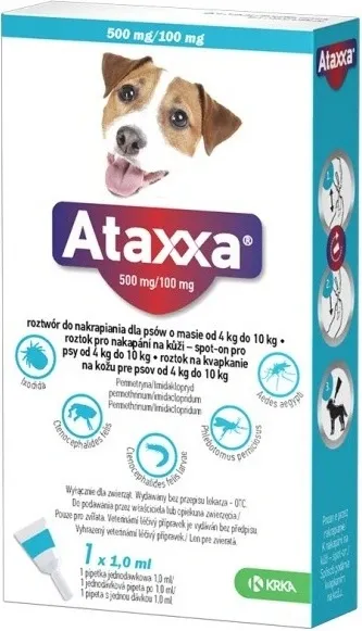 Ataxxa pro psy 4-10kg spot-on 1x1ml 1