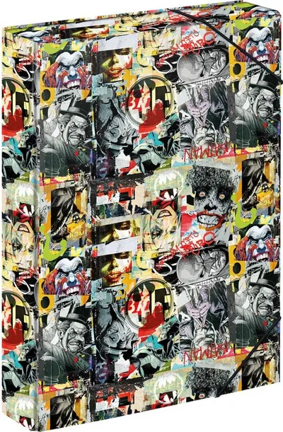 BAAGL Desky na školní sešity A4 Jumbo Batman Komiks 1