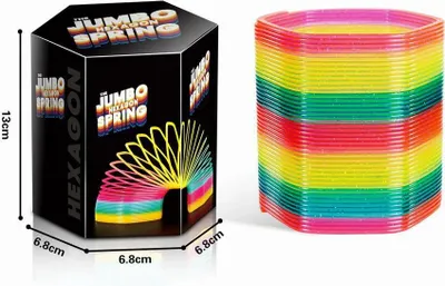 Barevná jumbo spirála se třpytkami 1