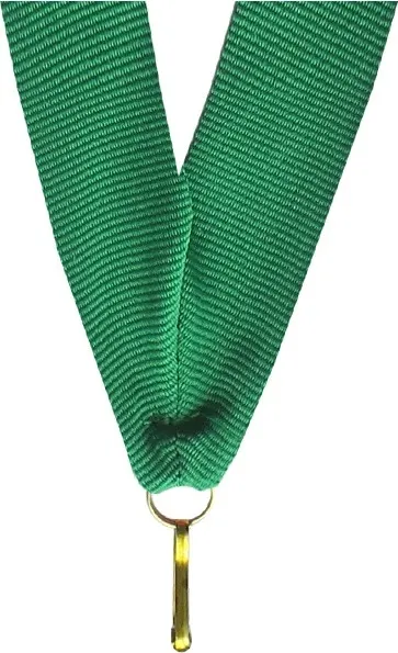 Barevná stuha s karabinkou 11 mm | Zelená 1
