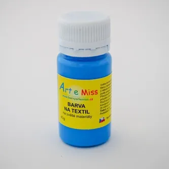 Barva na textil 40 g barva modrá 1