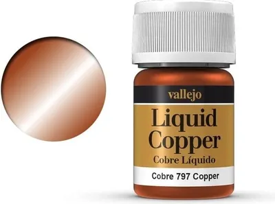 Barva Vallejo Liquid 70797 Copper Alcohol Based 35ml 1