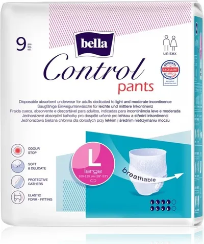 Bella Control pants absorpční kalhotky L 9 ks 1