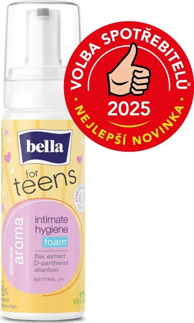 Bella For Teens Aroma intimní mycí pěna pro dívky 150 ml 1