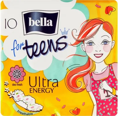 Bella For teens vložky Ultra deo energy 10 ks 1