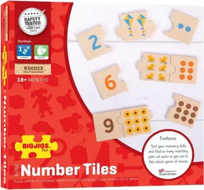 Bigjigs Toys Edukativní puzzle počítání 1