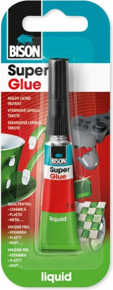 BISON Superglue LIQUID vteřinové lepidlo 3g 1
