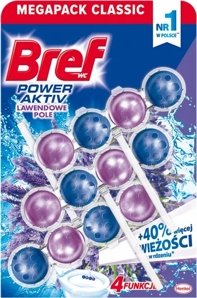 Bref Power Aktiv WC blok Lavender 3 x 50 g 1