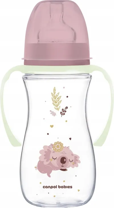 Canpol babies Antikoliková lahev EasyStart Sleepy Koala růžová 300 ml 1