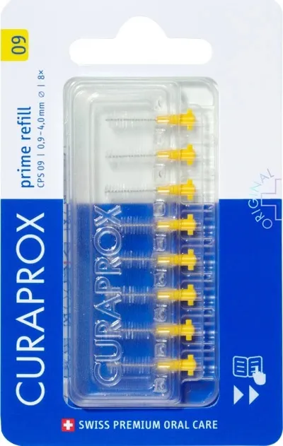 Curaprox CPS 09 Prime Refill mezizubní kartáčky 8 ks blistr 1