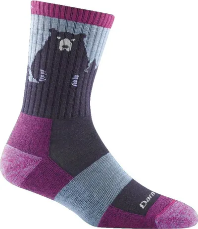 Darn Tough Bear Town Micro Crew Lightweight purple 1