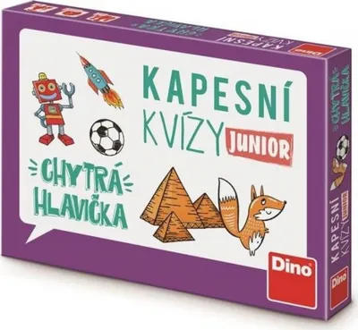 Dino Kapesní kvízy Junior chytrá hlavička 1