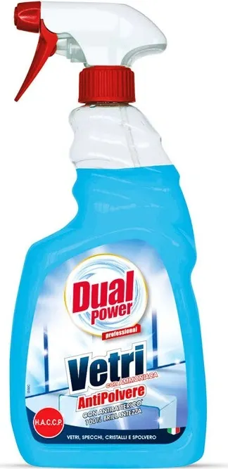 Dual power čistící prostředek na okna a zrcadla s rozprašovačem 750 ml 1