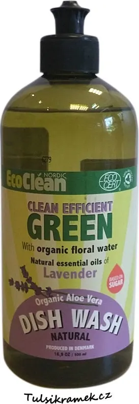 EcoClean prostředek na mytí nádobí Levandule 500 ml 1