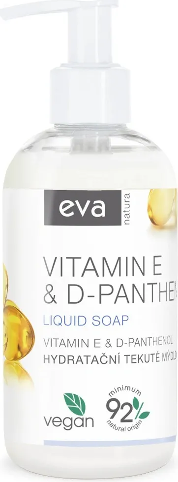 Eva Natura Hydratační tekuté mýdlo vitamínem E & D-Panthenol 250 ml 1