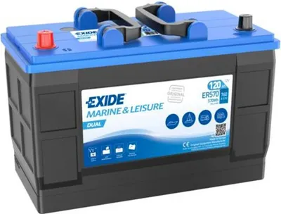 EXIDE DUAL 12V 120Ah 760A ER570 1