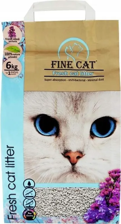 Fine Cat WHITE Fresh hrudkující s vůní 6 kg 1