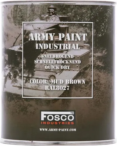 FOSCO Barva ARMY nátěrová 1l RAL 8027 HNĚDÁ 1