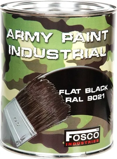 FOSCO Barva ARMY nátěrová 1l RAL 9021 ČERNÁ 1