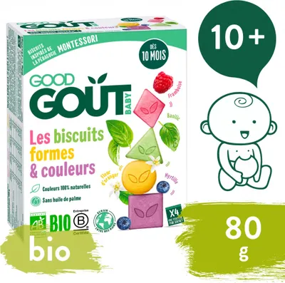 Good Gout BIO Sušenky barvy & tvary 80 g 1
