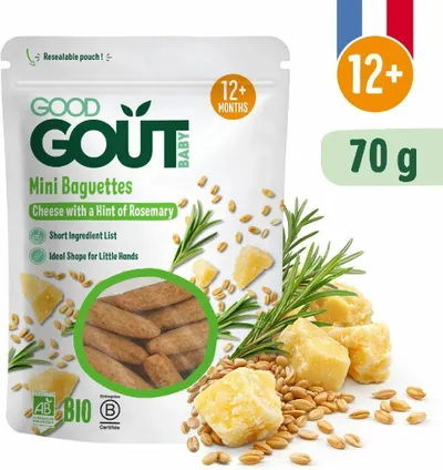 Good Gout Mini bagetky s rozm.a sýrem BIO 70 g 1