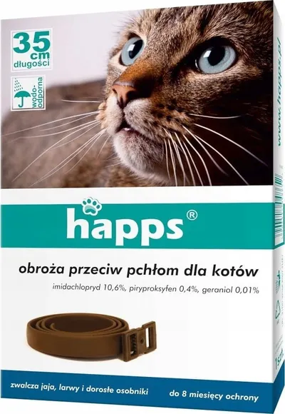 Happs Obojek proti blechám a klíšťatům pro kočky 35 cm 1