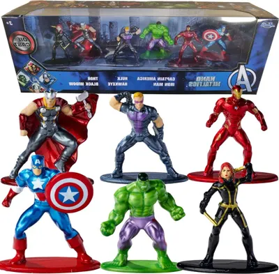 Jada Marvel Avengers Kovové nano 6 ks 1