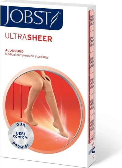 Jobst Ultrasheer lýtková punčocha bez špice tělová 1