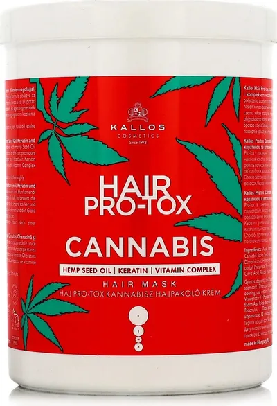 Kallos Hair Pro-Tox Cannabis maska na vlasy s konopným olejem a keratinem 1000 ml 1