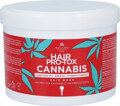 Kallos Hair Pro-Tox Cannabis regenerační maska na vlasy s konopným olejem 500 ml 1