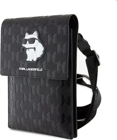 Karl Lagerfeld Saffiano Monogram Choupette NFT černé 1