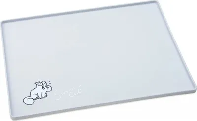 Karlie Simon's Cat podložka pod misku pro kočky světle šedá 40 x 30 x 1 CM 1