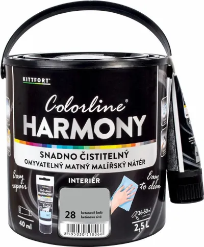 KITTFORT Colorline HARMONY 2,5 l betonově šedá matná 1