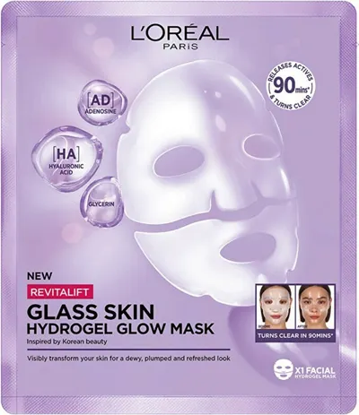 L´Oréal Filler Glass Skin Mask Hydrogelová rozjasňující maska 25 g 1