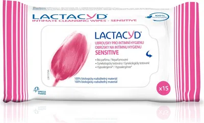 Lactacyd ubrousky Sensitive 15 ks 1
