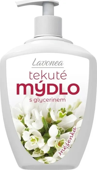 Lavonea mýdlo tekuté s pumpičkou Sněženka 500 ml 1