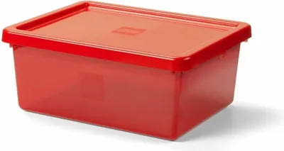 LEGO úložný box s organizérem - červená 1