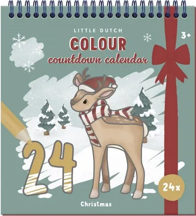 LITTLE DUTCH Adventní kalendář omalovánky 1