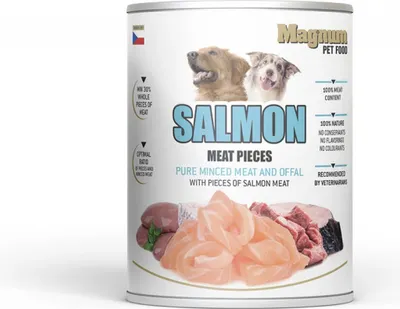 MAGNUM Meat Pieces SALMON dog 800 g 1