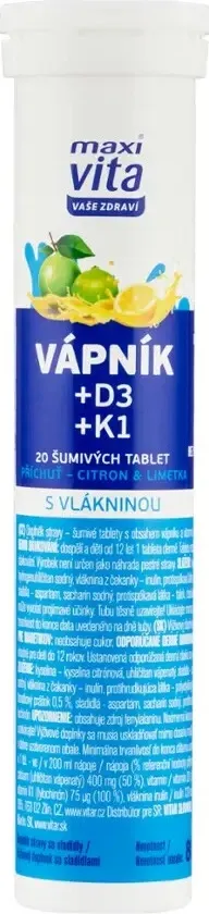 Maxi Vita Vápník + D3 + K1 20 eff. tablet 1