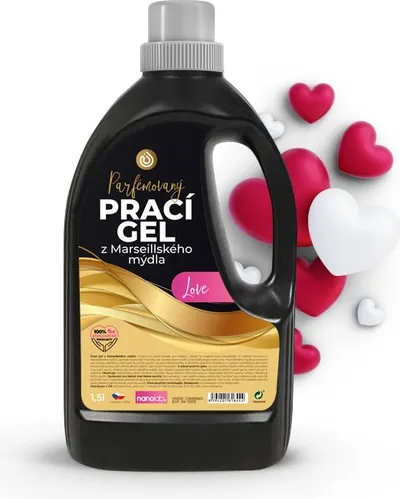 Nanolab Prací gel z Marseillského mýdla Love 1,5 l 1