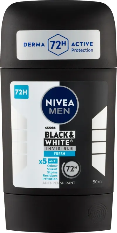 Nivea Men Black & White Invisible Fresh deostick 50 ml 1