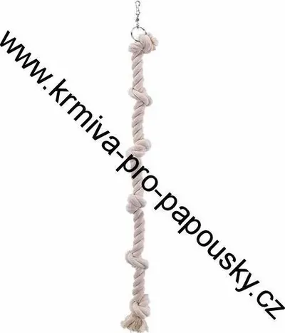 Nobby závěsné bavlněné lano XXL se 6 uzly 100 cm 1