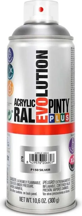 Novasol Akrylová barva ve spreji metalická 400ml P150 stříbrná 1