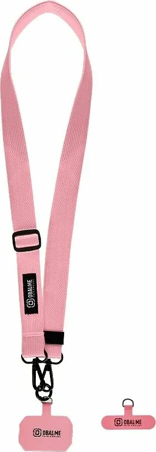 OBAL:ME NeckTag Ribbon Popruh na Telefon Pink 1