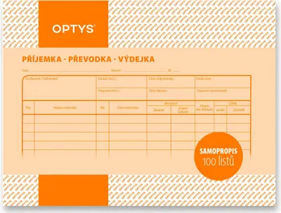 Optys 1087 Příjemka, převodka, výdejka A5 1