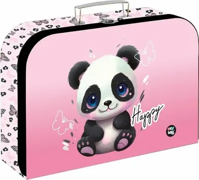 Oxybag Kufřík lamino 34 cm PREMIUM Panda 1